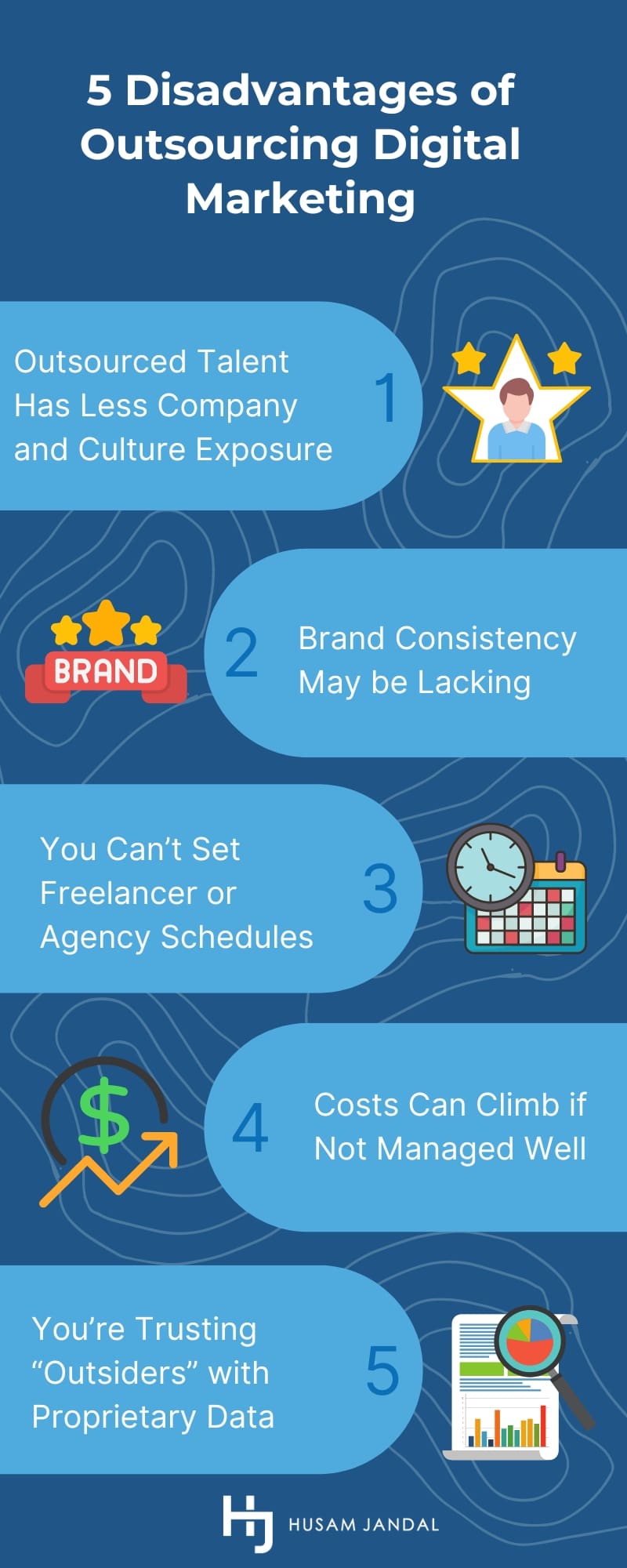 Top 5 Disadvantages of Digital Marketing Outsourcing